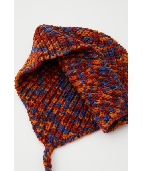 SLY（スライ）の「EARFLAP KNIT CAP イアーフラップ ニットキャップ ニット帽 ビーニー バラクラバ 付けフード（ニットキャップ/ビーニー・レディース・ブラック/マルチ/ライトイエロー・FREE）」の14枚目の写真