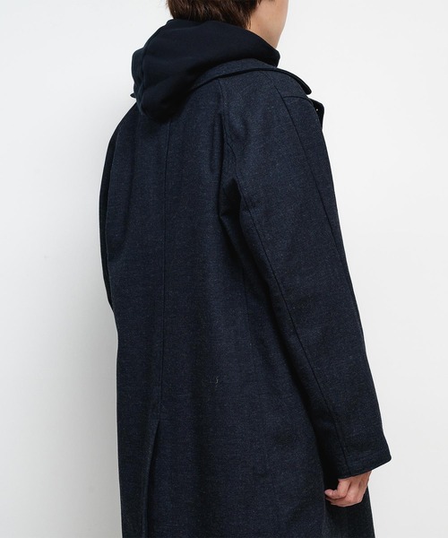 quadro(クオドロ)の「C/Wインディゴへリンボンステンカラーコート(ステンカラーコート・メンズ・インディゴブルー・MEDIUM)」の9枚目の写真