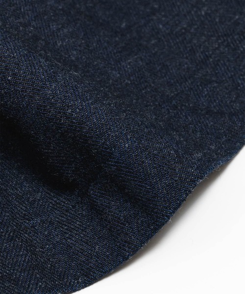 quadro(クオドロ)の「C/Wインディゴへリンボンステンカラーコート(ステンカラーコート・メンズ・インディゴブルー・MEDIUM)」の14枚目の写真