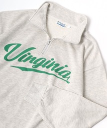 DISCUS | DISCUS/ディスカス カレッジロゴ ビックシルエット ハーフジップスウェット レディース メンズ トレーナー(スウェット)