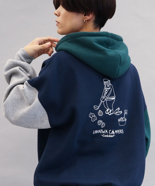 CRAFT STANDARD BOUTIQUE(クラフトスタンダードブティック)の「URANIWA COOK&GOLFプルパーカー(パーカー・メンズ・A/C・M/L/LL)」の1枚目の写真
