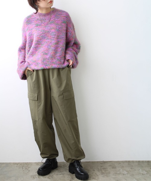 GeeRA(ジーラ)の「裾ドロストカーゴパンツ(カーゴパンツ・レディース・ピンク/ブラック/カーキ・LARGE/MEDIUM/SMALL)」の10枚目の写真