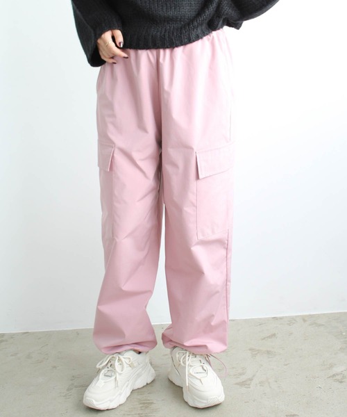 GeeRA(ジーラ)の「裾ドロストカーゴパンツ(カーゴパンツ・レディース・ピンク/ブラック/カーキ・LARGE/MEDIUM/SMALL)」の12枚目の写真
