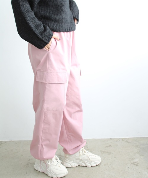 GeeRA(ジーラ)の「裾ドロストカーゴパンツ(カーゴパンツ・レディース・ピンク/ブラック/カーキ・LARGE/MEDIUM/SMALL)」の13枚目の写真