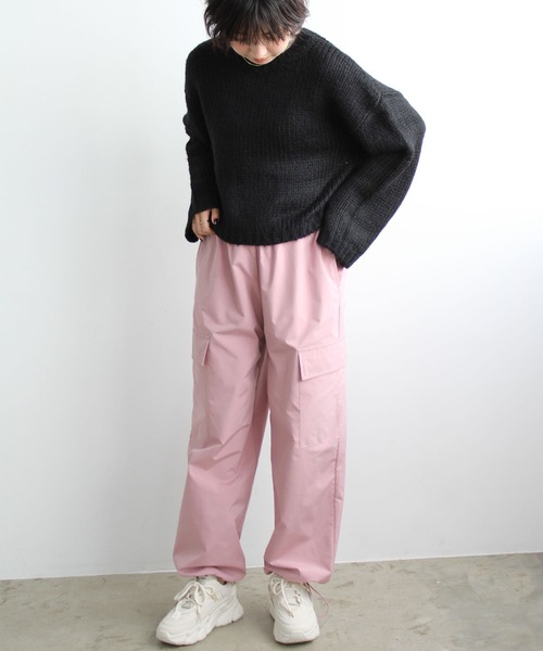 GeeRA(ジーラ)の「裾ドロストカーゴパンツ(カーゴパンツ・レディース・ピンク/ブラック/カーキ・LARGE/MEDIUM/SMALL)」の15枚目の写真