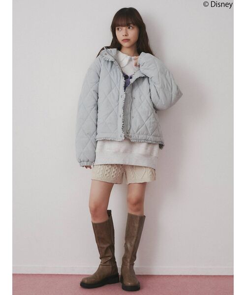 merry jenny（メリージェニー）の「<M＆M>パッチワークスエット（スウェット・レディース・ラベンダー/グレー/チャコールグレー・FREE）」の9枚目の写真