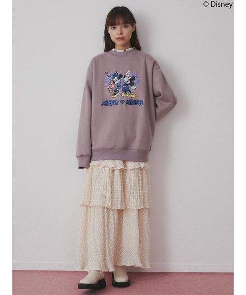 merry jenny（メリージェニー）の「<M＆M>パッチワークスエット（スウェット・レディース・ラベンダー/グレー/チャコールグレー・FREE）」の11枚目の写真