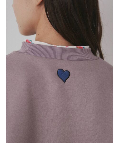 merry jenny（メリージェニー）の「<M＆M>パッチワークスエット（スウェット・レディース・ラベンダー/グレー/チャコールグレー・FREE）」の15枚目の写真