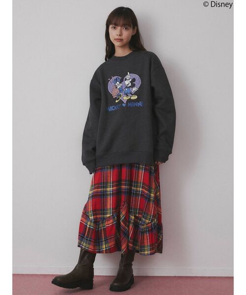 merry jenny（メリージェニー）の「<M＆M>パッチワークスエット（スウェット・レディース・ラベンダー/グレー/チャコールグレー・FREE）」の17枚目の写真