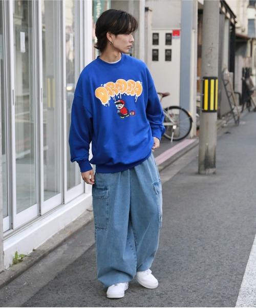 SPINNS（スピンズ）の「【ビッグシルエット】ミゲルくん ダラダラスウェット（スウェット・メンズ・アッシュグレー/ブラック/オレンジ/ロイヤルブルー・ONESIZE）」の20枚目の写真