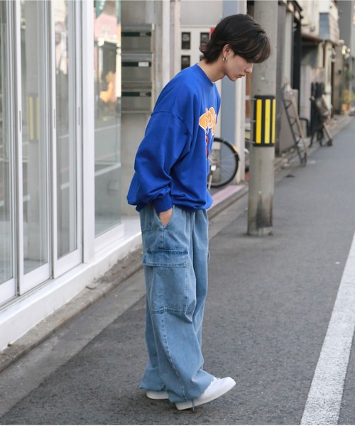 SPINNS（スピンズ）の「【ビッグシルエット】ミゲルくん ダラダラスウェット（スウェット・メンズ・アッシュグレー/ブラック/オレンジ/ロイヤルブルー・ONESIZE）」の21枚目の写真