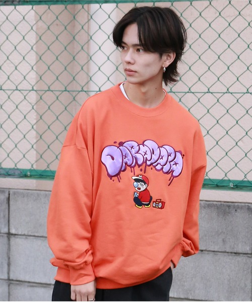 SPINNS（スピンズ）の「【ビッグシルエット】ミゲルくん ダラダラスウェット（スウェット・メンズ・アッシュグレー/ブラック/オレンジ/ロイヤルブルー・ONESIZE）」の22枚目の写真