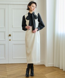 ANAYI | ウールライクダブルクロスロング　ワンピース(ワンピース)