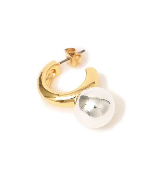 SHIPS（シップス）の「ボールフープピアス（ピアス（両耳用）・レディース・シルバー・ONE SIZE）」の3枚目の写真