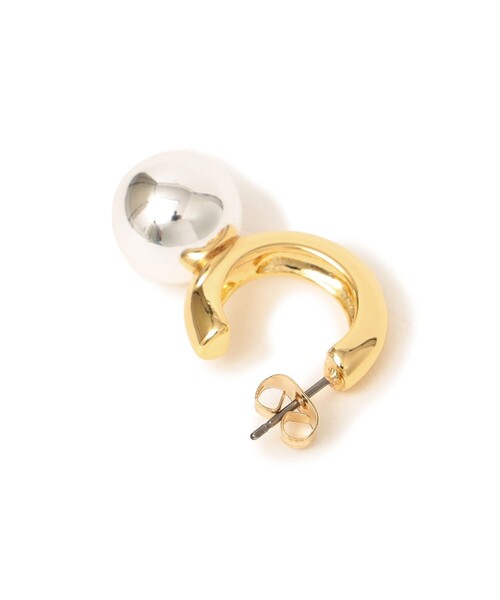 SHIPS（シップス）の「ボールフープピアス（ピアス（両耳用）・レディース・シルバー・ONE SIZE）」の2枚目の写真