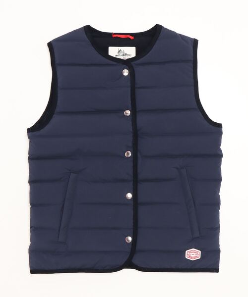 Vincent et Mireille（バンソンエミレイユ）の「ステッチレスダウンベスト／STITCHLESS DOWN VEST（テーラードジャケット・レディース・ダークグリーン/ホワイト/ネイビー/ライトベージュ/ブラック・36/38/34/42/40）」の5枚目の写真