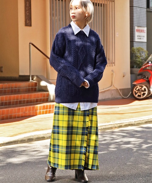 OLDDERBY KNITWEAR/オールドダービーニットウェア ケーブルニットプル