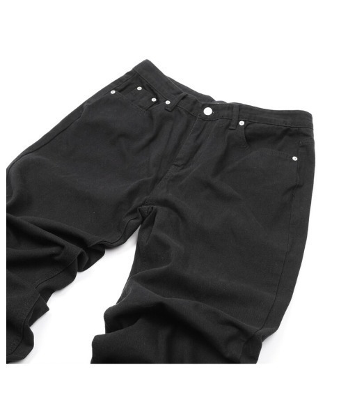 VALELIVES ブラックデニム surgery who want it SURGERY】surgery front twisted pants 'black' (SURGERY/デニム