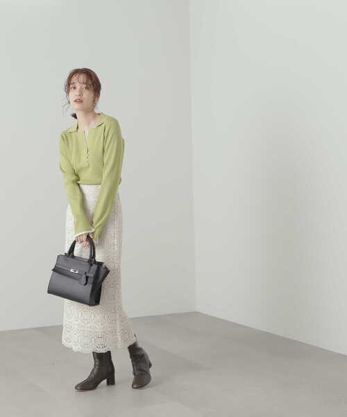 N.（N. Natural Beauty Basic）（エヌエヌナチュラルビューティーベーシック）の「フロントベルトショルダーバッグ（トートバッグ・レディース・ブラック/ベージュ・ﾌﾘ-）」の20枚目の写真