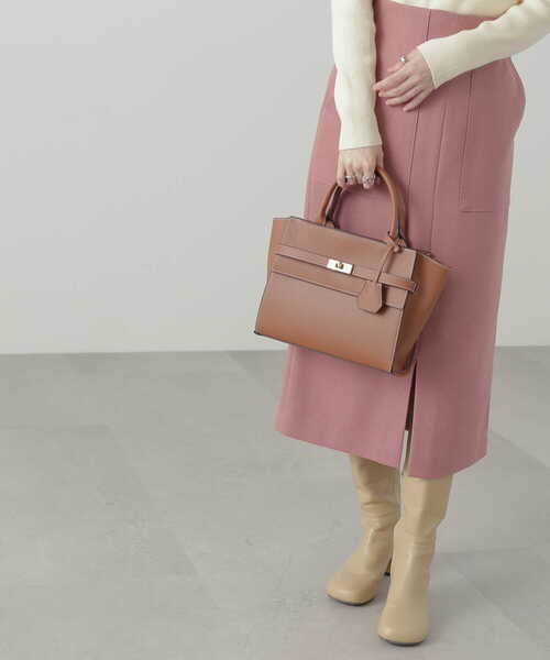 N.（N. Natural Beauty Basic）（エヌエヌナチュラルビューティーベーシック）の「フロントベルトショルダーバッグ（トートバッグ・レディース・ブラック/ベージュ・ﾌﾘ-）」の9枚目の写真