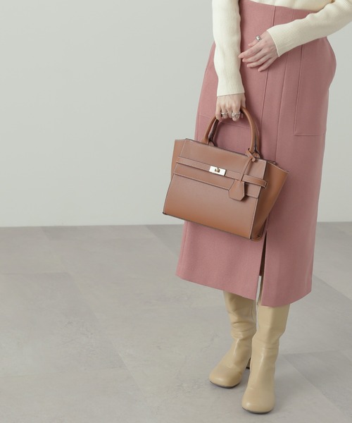 N.（N. Natural Beauty Basic）（エヌエヌナチュラルビューティーベーシック）の「フロントベルトショルダーバッグ（トートバッグ・レディース・ブラック/ベージュ・ﾌﾘ-）」の16枚目の写真