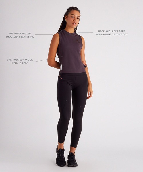 Saturdays NYC(サタデーズ ニューヨークシティ )の「All Terrain Lightweight Cropped Tank(タンクトップ・レディース・ブラック/パープル・L/M/S)」の10枚目の写真