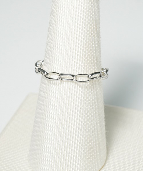 ESTELLE（エステール）の「シルバー チェーン リング（指輪） ピンキーサイズあり ESTELLE/エステール WEB限定（リング・レディース・シルバー・13号/5号/1号/9号）」の4枚目の写真
