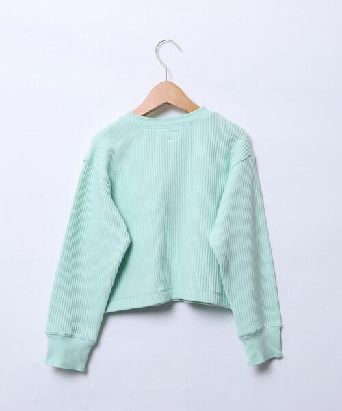 coen（コーエン）の「ハリヌキワイドリブクルーネックカーディガン（カーディガン/ボレロ・キッズ・オレンジ/ライム・110/130/150）」の17枚目の写真