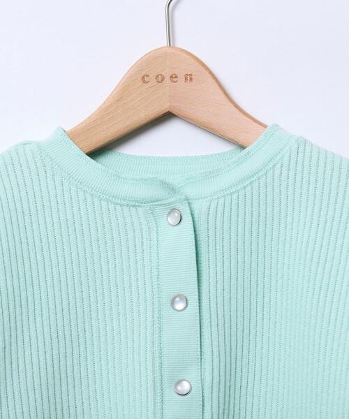 coen（コーエン）の「ハリヌキワイドリブクルーネックカーディガン（カーディガン/ボレロ・キッズ・オレンジ/ライム・110/130/150）」の18枚目の写真