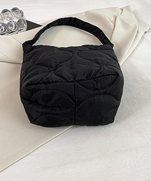 aimoha（アイモハ）の「２WAY　キルト　バケツバッグ（ハンドバッグ・レディース・ホワイト/ピンク/ブラック・FREE）」の21枚目の写真