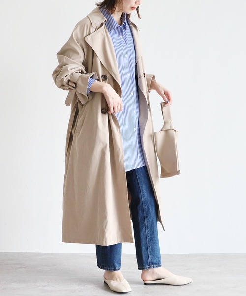 reca（レカ）の「アソート柄ストライプビッグシルエットシャツ（シャツ/ブラウス・レディース・ライトグリーン/ブルー/ネイビー・FREE）」の17枚目の写真