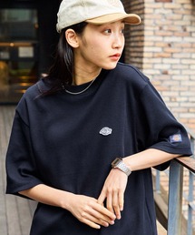 Dickies/ディッキーズ ロゴ刺繍クルーネックワッフル半袖Tシャツ