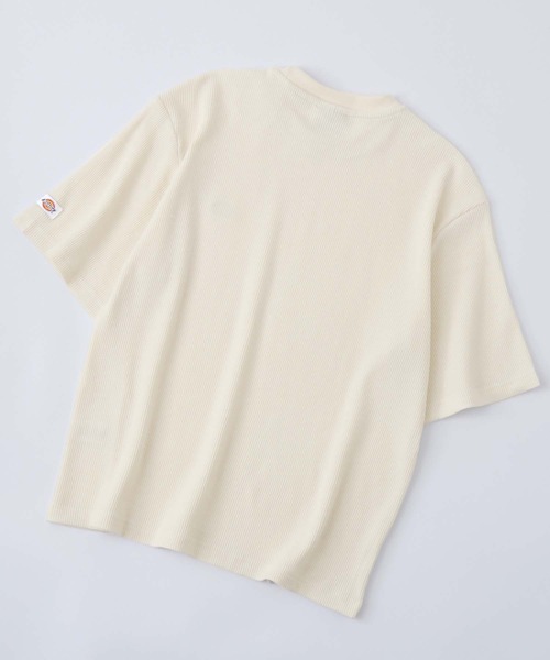 Dickies/ディッキーズ ロゴ刺繍クルーネックワッフル半袖Tシャツ