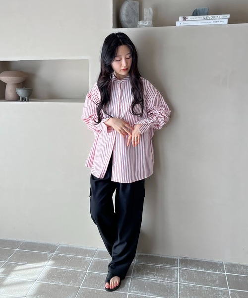 feepur（フェピュール）の「ツータックワイドカーゴパンツ（カーゴパンツ・レディース・アイボリー/ブラック/オリーブ・MEDIUM/SMALL）」の17枚目の写真