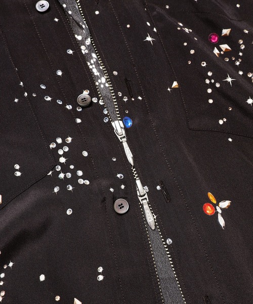 MASU（エムエーエスユー）の「ZIP-UP GALAXY SILK SHIRT（シャツ