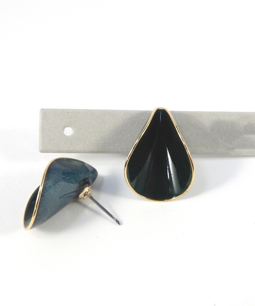 The Rule（ザルール）の「The Rule ザルール : OAK rolled pierced earring : オークロールピアス（ピアス（両耳用）・レディース・オレンジ/ネイビー/ダークグリーン/グレー/ホワイト/ワインレッド/モカ・FREE）」の11枚目の写真