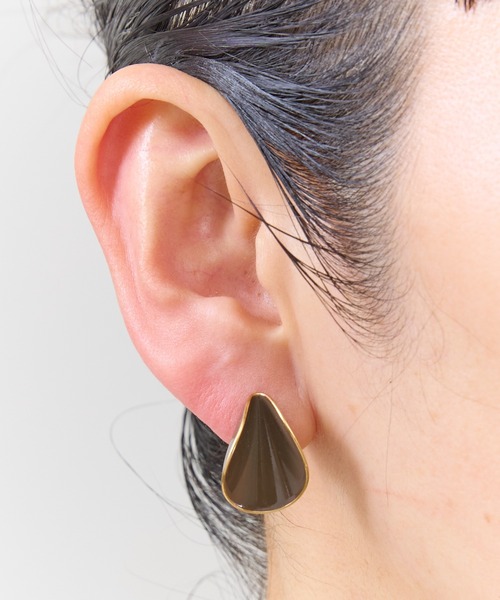The Rule（ザルール）の「The Rule ザルール : OAK rolled pierced earring : オークロールピアス（ピアス（両耳用）・レディース・オレンジ/ネイビー/ダークグリーン/グレー/ホワイト/ワインレッド/モカ・FREE）」の18枚目の写真