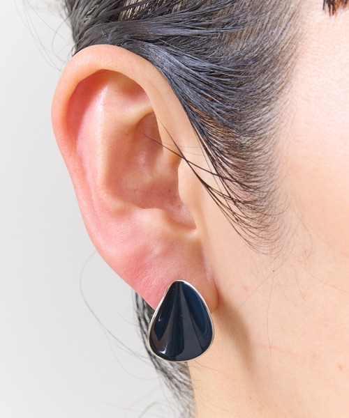 The Rule（ザルール）の「The Rule ザルール : OAK rolled pierced earring : オークロールピアス（ピアス（両耳用）・レディース・オレンジ/ネイビー/ダークグリーン/グレー/ホワイト/ワインレッド/モカ・FREE）」の19枚目の写真