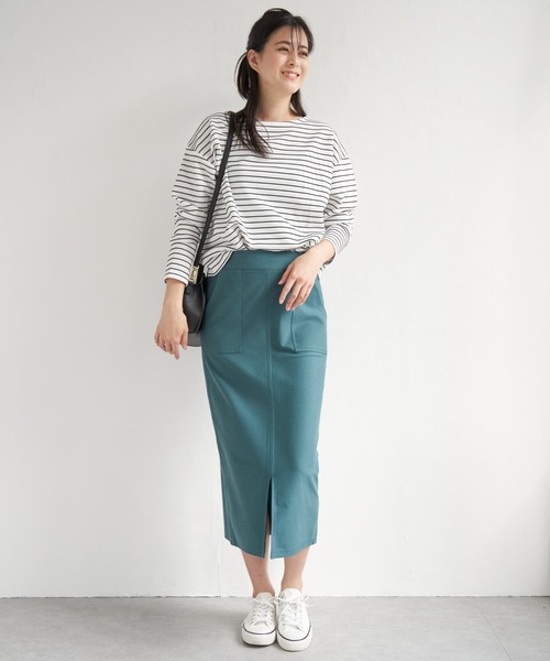 ikka（イッカ）の「Beasystretch タイトスカート（スカート・レディース・グレー/ブラック/ダークグリーン・L/M/S）」の16枚目の写真