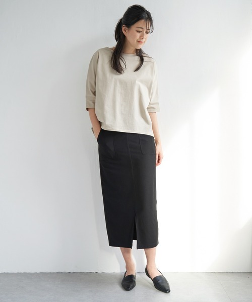 ikka（イッカ）の「Beasystretch タイトスカート（スカート・レディース・グレー/ブラック/ダークグリーン・L/M/S）」の11枚目の写真