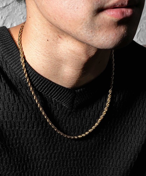 JOKER(ジョーカー)の「スクリューチェーンネックレス メンズ アクセサリー(ネックレス・メンズ・シルバー/ゴールド・FREE)」の8枚目の写真