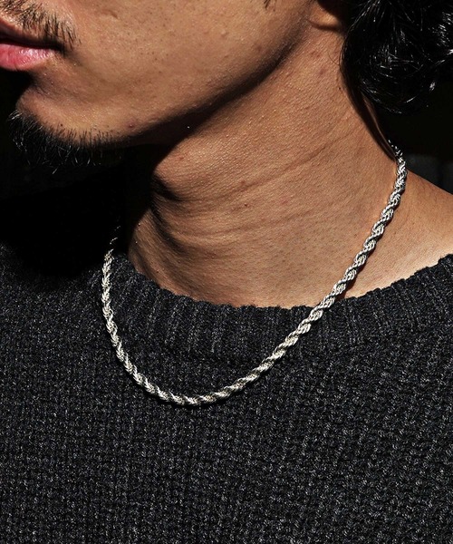 セール】スクリューチェーンネックレス メンズ アクセサリー