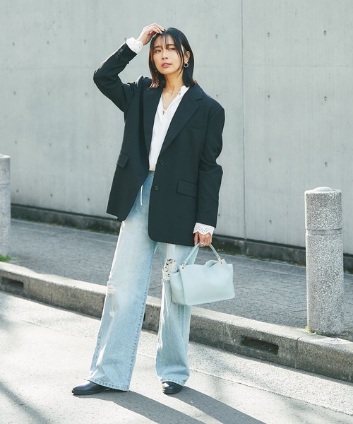 story.(ストーリー)の「story.別注/ワンハンドルショルダー(ショルダーバッグ・レディース・アイボリー/サックスブルー/ブラウン・FREE)」の13枚目の写真