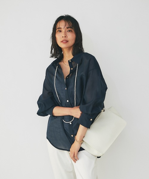 story.(ストーリー)の「story.別注/ワンハンドルショルダー(ショルダーバッグ・レディース・アイボリー/サックスブルー/ブラウン・FREE)」の4枚目の写真