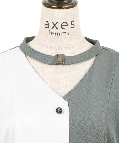 axes femme（アクシーズファム）の「チョーカー風バイカラー