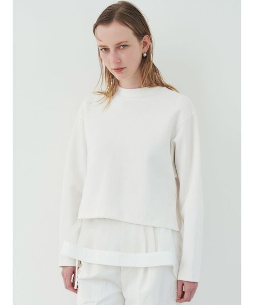 ELENDEEK（エレンディーク）の「チュールブラウスセットカットソー（Tシャツ/カットソー・レディース・ブラック/グレー/オフホワイト・FREE）」の12枚目の写真