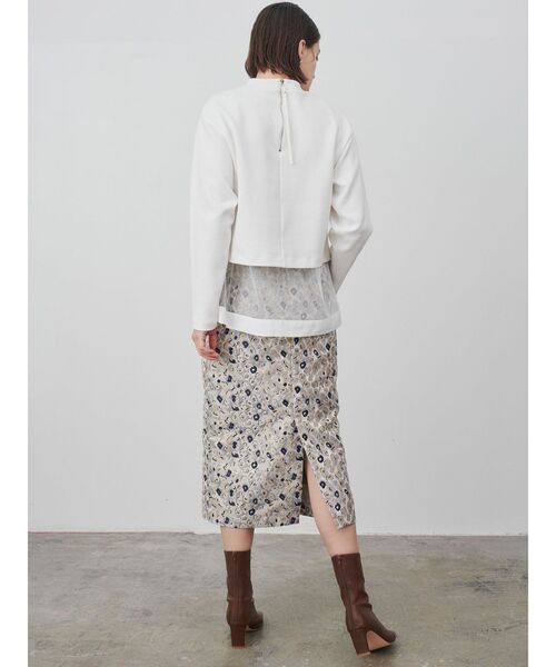 ELENDEEK（エレンディーク）の「チュールブラウスセットカットソー（Tシャツ/カットソー・レディース・ブラック/グレー/オフホワイト・FREE）」の22枚目の写真