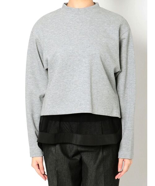 ELENDEEK（エレンディーク）の「チュールブラウスセットカットソー（Tシャツ/カットソー・レディース・ブラック/グレー/オフホワイト・FREE）」の18枚目の写真