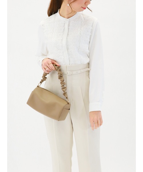 Te chichi（テチチ）の「切替フロントモチーフレースブラウス（シャツ/ブラウス・レディース・グレー/オフホワイト/イエロー・ﾌﾘ-）」の12枚目の写真