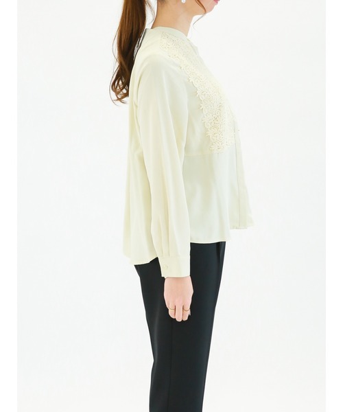 Te chichi（テチチ）の「切替フロントモチーフレースブラウス（シャツ/ブラウス・レディース・グレー/オフホワイト/イエロー・ﾌﾘ-）」の8枚目の写真